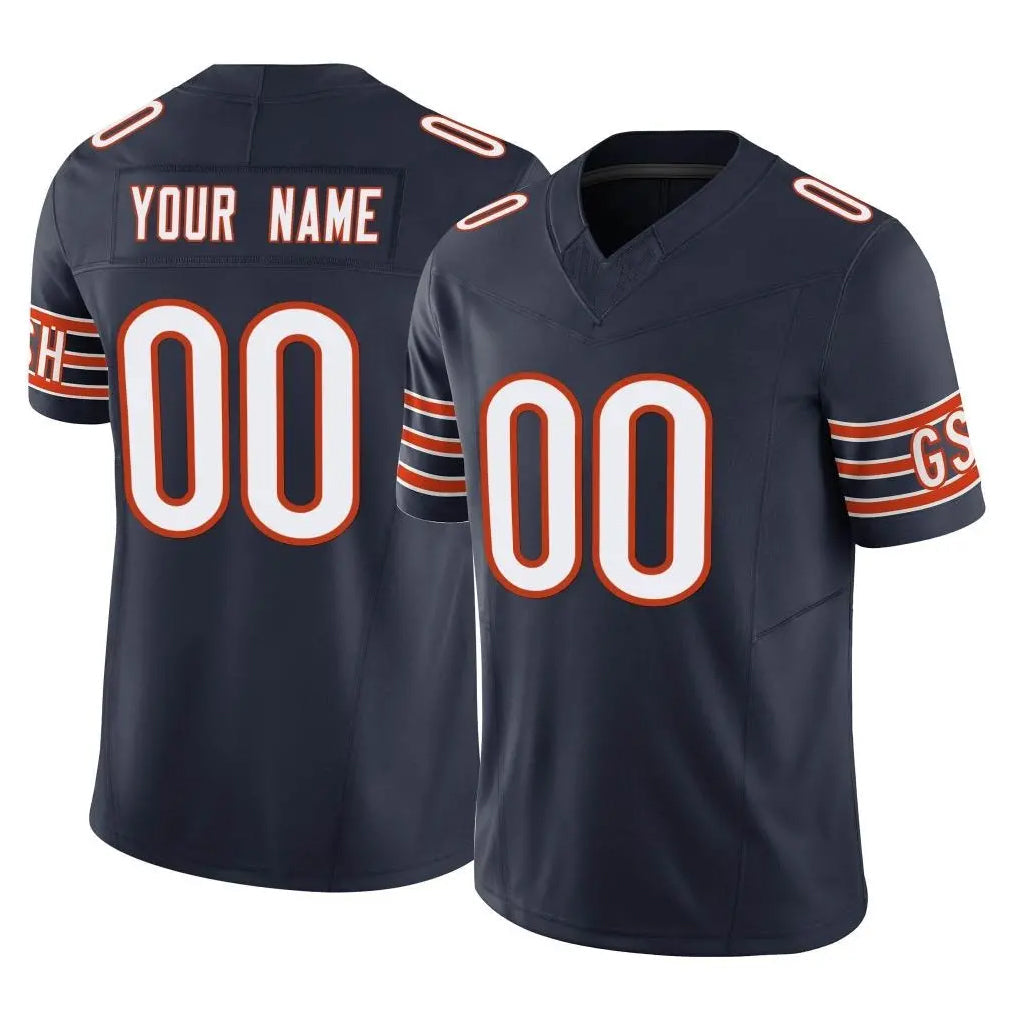 Pouc Custom C.Bears Navy Vapor F.U.S.E. Limited Home Game Any Name & Numbers Stitched Jerseys