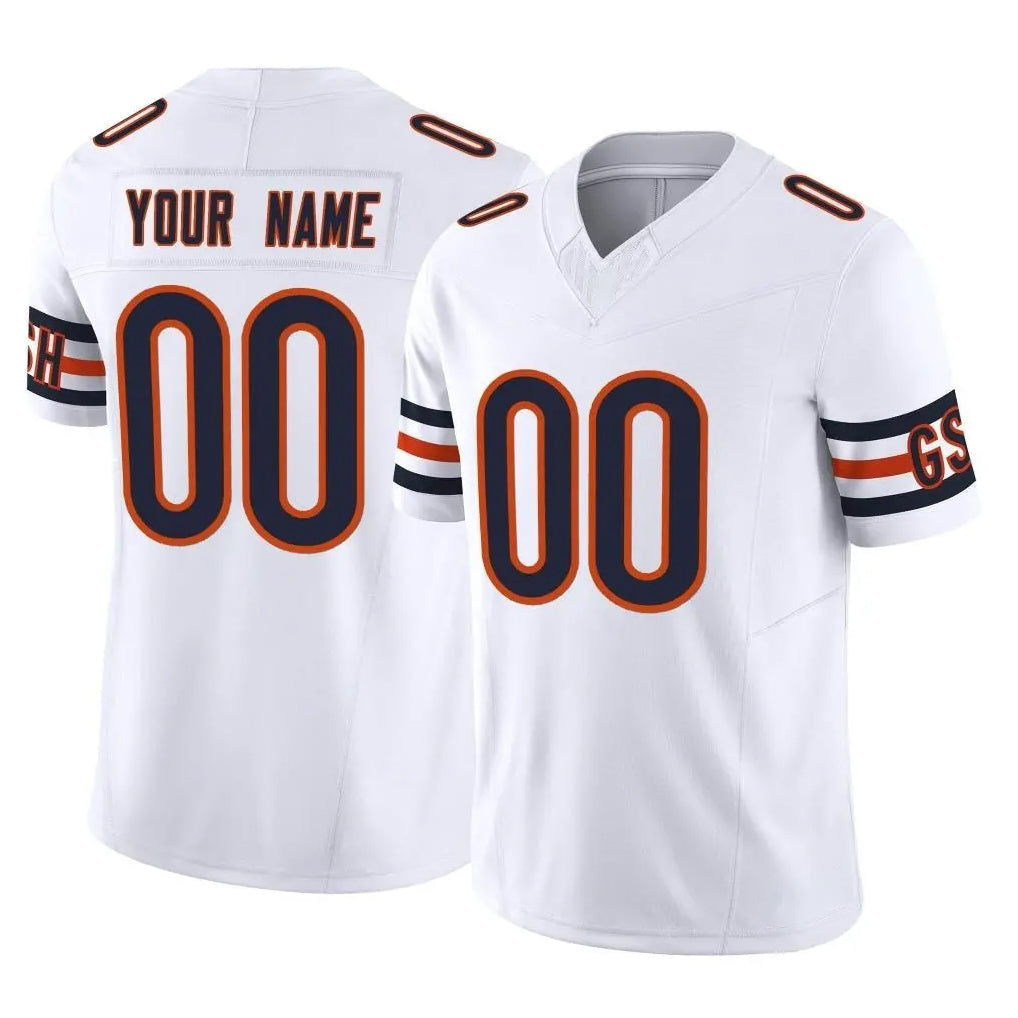 Pouc Custom C.Bears White Vapor F.U.S.E. Limited Home Game Any Name & Numbers Stitched Jerseys