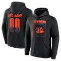 Pouc Custom C.Bengals Black Home Field Pop Personalized Name & Number Hoodie Stitched Jerseys