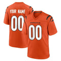 Pouc Custom C.Bengals Orange Home Game Any Name & Numbers Stitched Jerseys