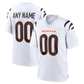 Pouc Custom C.Bengals White Game Stitched Jerseys
