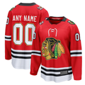Pouc Custom C.Blackhawks Red Centennial Breakaway Jerseys