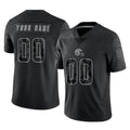 Pouc Custom C.Browns Black Reflective Home Game Any Name & Numbers Stitched Jerseys
