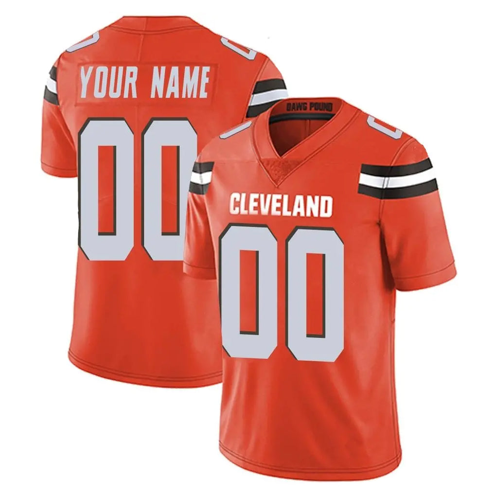 Pouc Custom C.Browns Orange Alternate Vapor Untouchable Limited Home Game Any Name & Numbers Stitched Jerseys