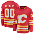 Pouc Custom C.Flames Red Home Breakaway Jerseys