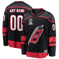 Pouc Custom C.Hurricanes Black 2026 Stanley Cup Champions Home Breakaway Custom Stitched Jerseys