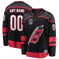Pouc Custom C.Hurricanes Black 2026 Stanley Cup Final Home Breakaway Stitched Jerseys