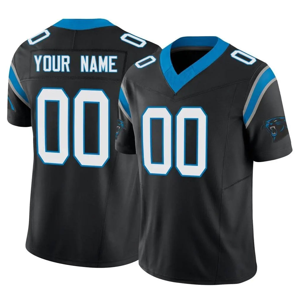 Pouc Custom C.Panthers Black Vapor F.U.S.E. Limited Home Game Any Name & Numbers Stitched Jerseys