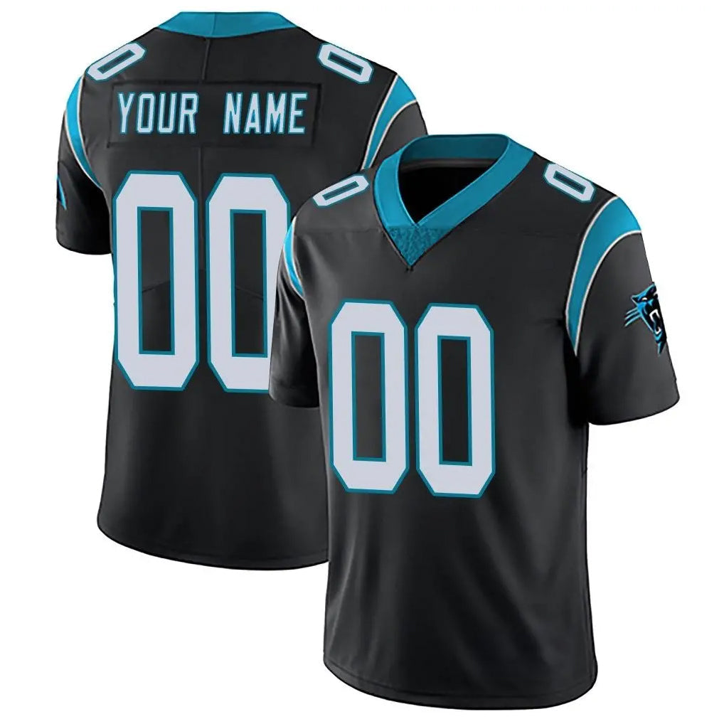 Pouc Custom C.Panthers Black Vapor Untouchable Limited Game Any Name & Numbers Stitched Jerseys