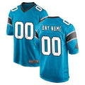 Pouc Custom C.Panthers Blue Game Any Name & Numbers Stitched Jerseys