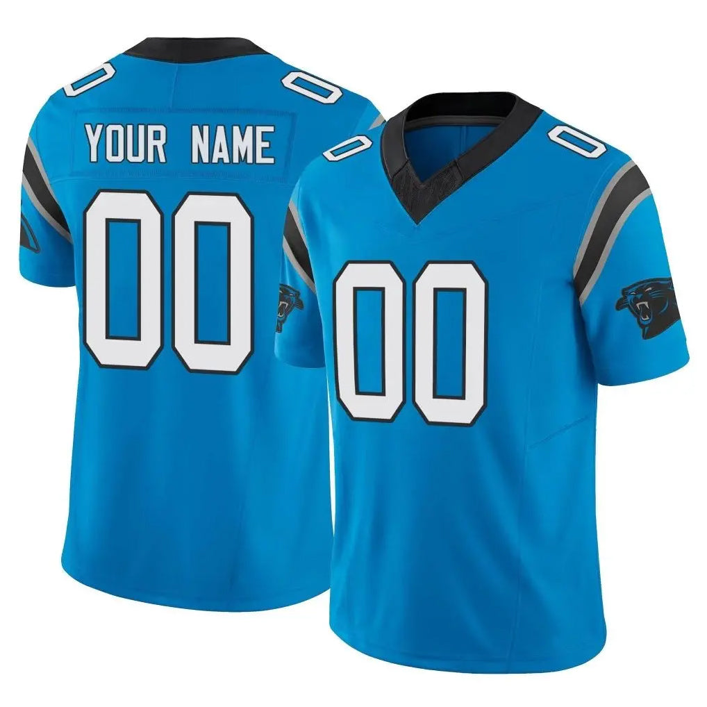 Pouc Custom C.Panthers Blue Vapor F.U.S.E. Limited Home Game Any Name & Numbers Stitched Jerseys