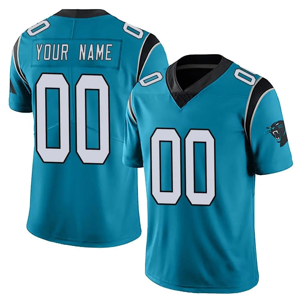 Pouc Custom C.Panthers Blue Vapor Untouchable Limited Game Any Name & Numbers Stitched Jerseys