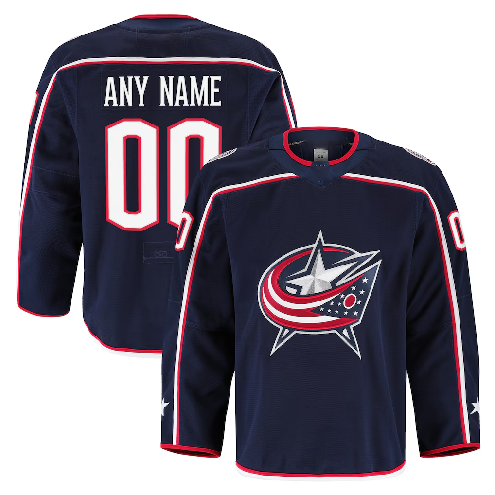 Pouc Custom CB.Jackets Navy Home Authentic Pro Jersey