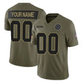 Pouc Custom D.Cowboys Olive 2025 Salute to Service Limited Home Game Any Name & Numbers Stitched Jerseys