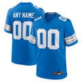 Pouc Custom D.Lions Blue Home Game Stitched Jerseys