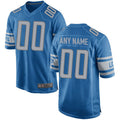 Pouc Custom D.Lions Blue Replica Game Stitched Jerseys