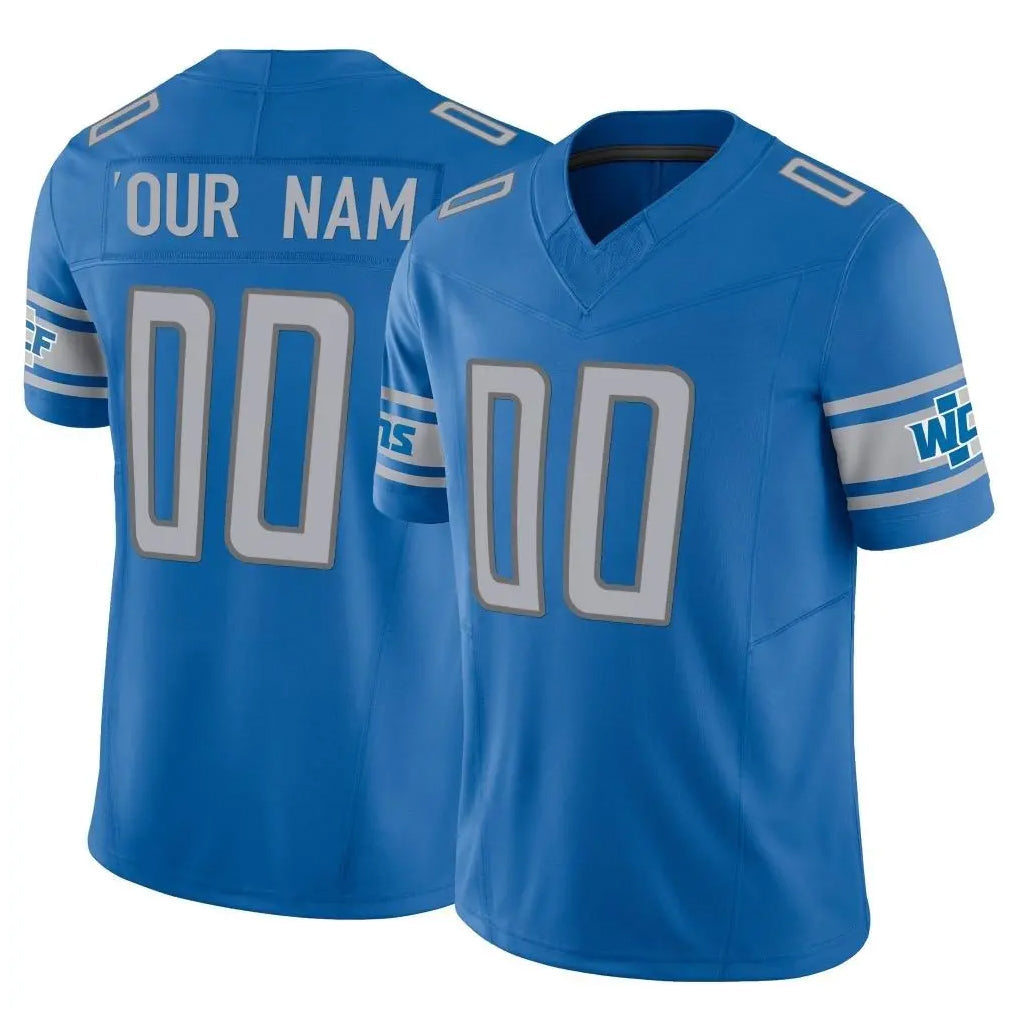 Pouc Custom D.Lions Blue Vapor F.U.S.E. Limited Home Game Any Name & Numbers Stitched Jerseys