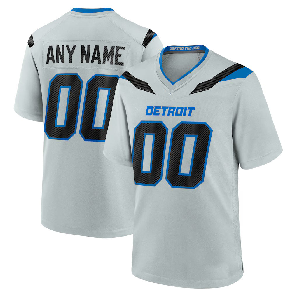 Pouc Custom D.Lions Silver 2026 Rivalries Collection Game Jersey