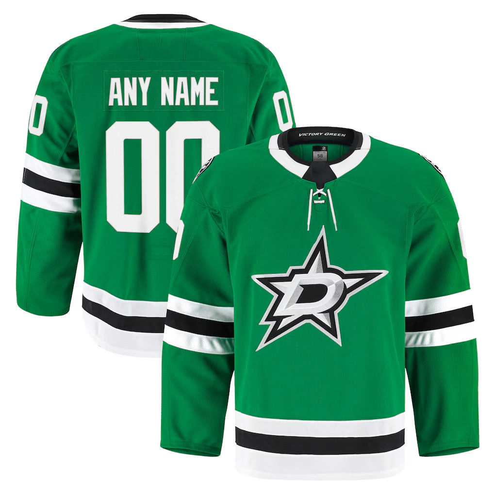 Pouc Custom D.Stars Kelly Green Home Authentic Pro Jerseys