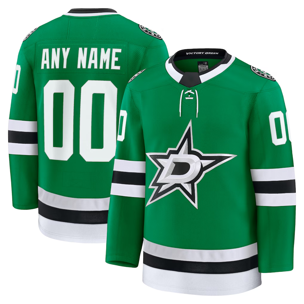 Pouc Custom D.Stars Kelly Green Home Premium Jerseys