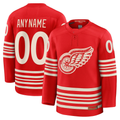Pouc Custom D.Red wings Red Centennial Premium Jerseys