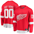 Pouc Custom D.Red wings Red Home Breakaway Jerseys