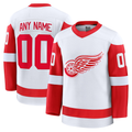Pouc Custom D.Red wings White Away Premium Jerseys