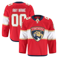 Pouc Custom F.Panthers Red Home Authentic Pro Jerseys