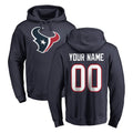 Pouc Custom H.Texans Navy Pro Line Pullover Hoodie Limited Game Any Name & Numbers Stitched Jerseys