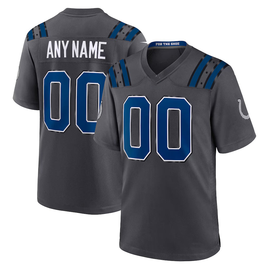 Pouc Custom IN.Colts Anthracite 2026 Rivalries Collection Game Jersey