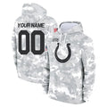 Pouc Custom IN.Colts Arctic Camo Salute to Service Hoodies Limited Game Any Name & Numbers Stitched Jerseys