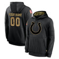 Pouc Custom IN.Colts Black Salute to Service Hoodies Limited Game Any Name & Numbers Stitched Jerseys