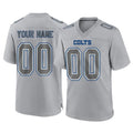 Pouc Custom IN.Colts Gray Atmosphere Fashion Home Game Any Name & Numbers Stitched Jerseys