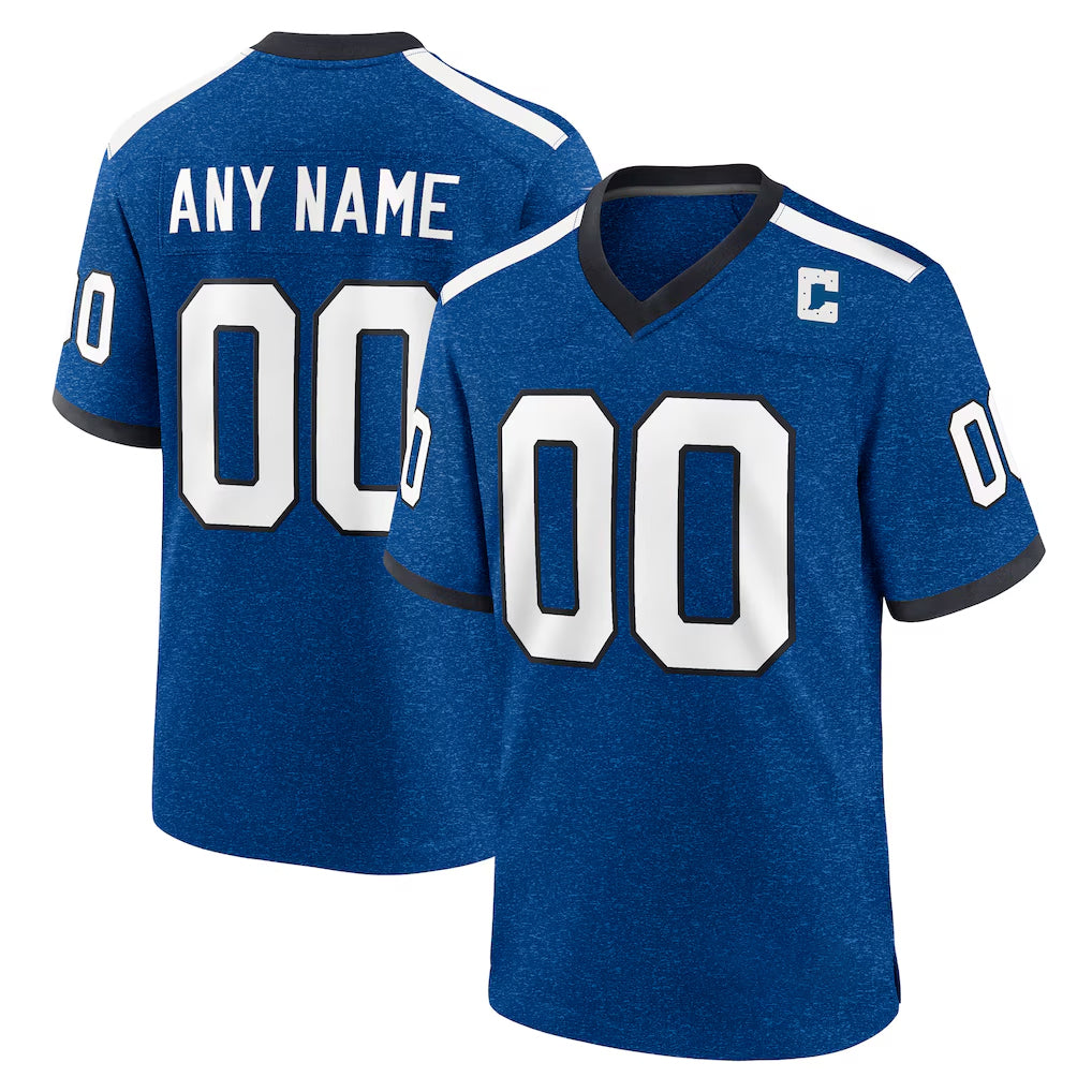 Pouc Custom IN.Colts Royal Alternate Indiana Nights Home Game Any Name & Numbers Stitched Jerseys