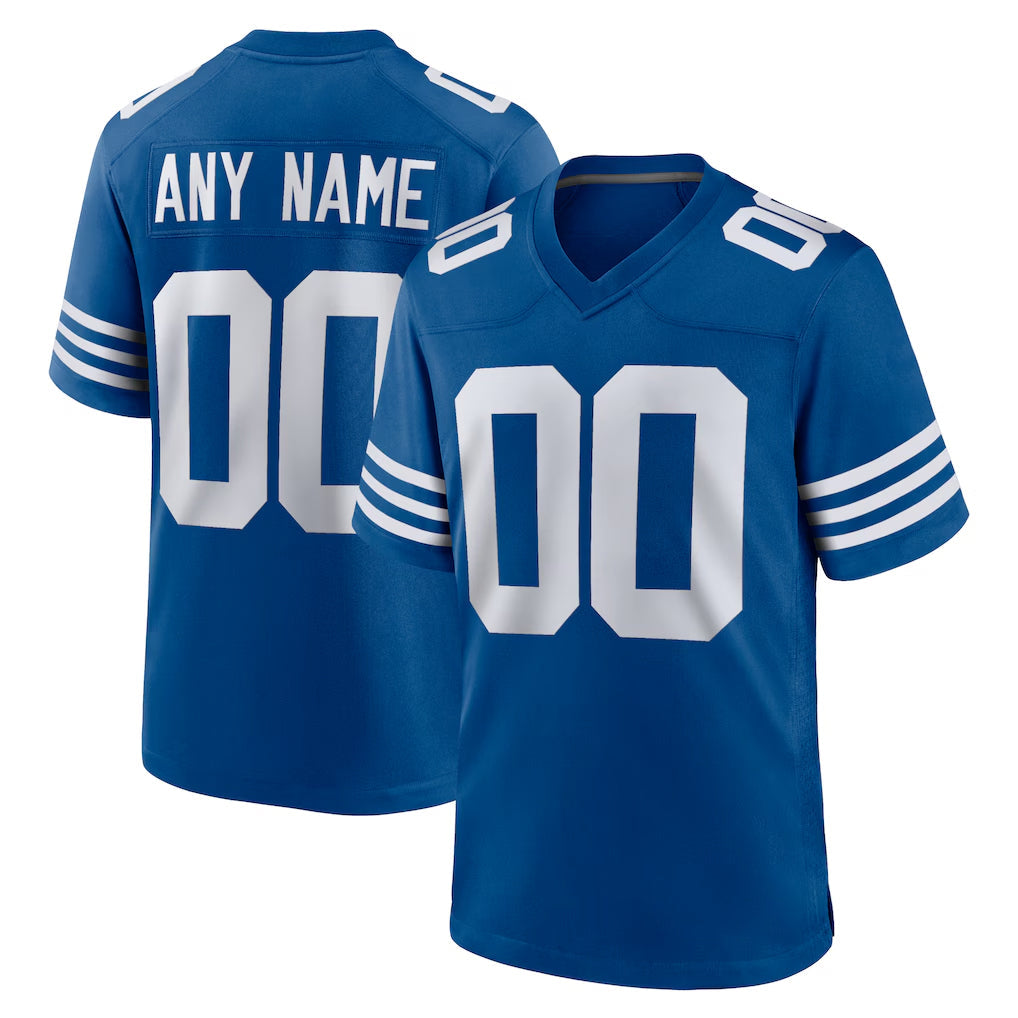 Pouc Custom IN.Colts Royal Limited Home Game Any Name & Numbers Stitched Jerseys