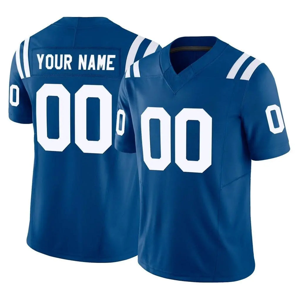 Pouc Custom IN.Colts Royal Limited Vapor F.U.S.E. Home Game Any Name & Numbers Stitched Jerseys