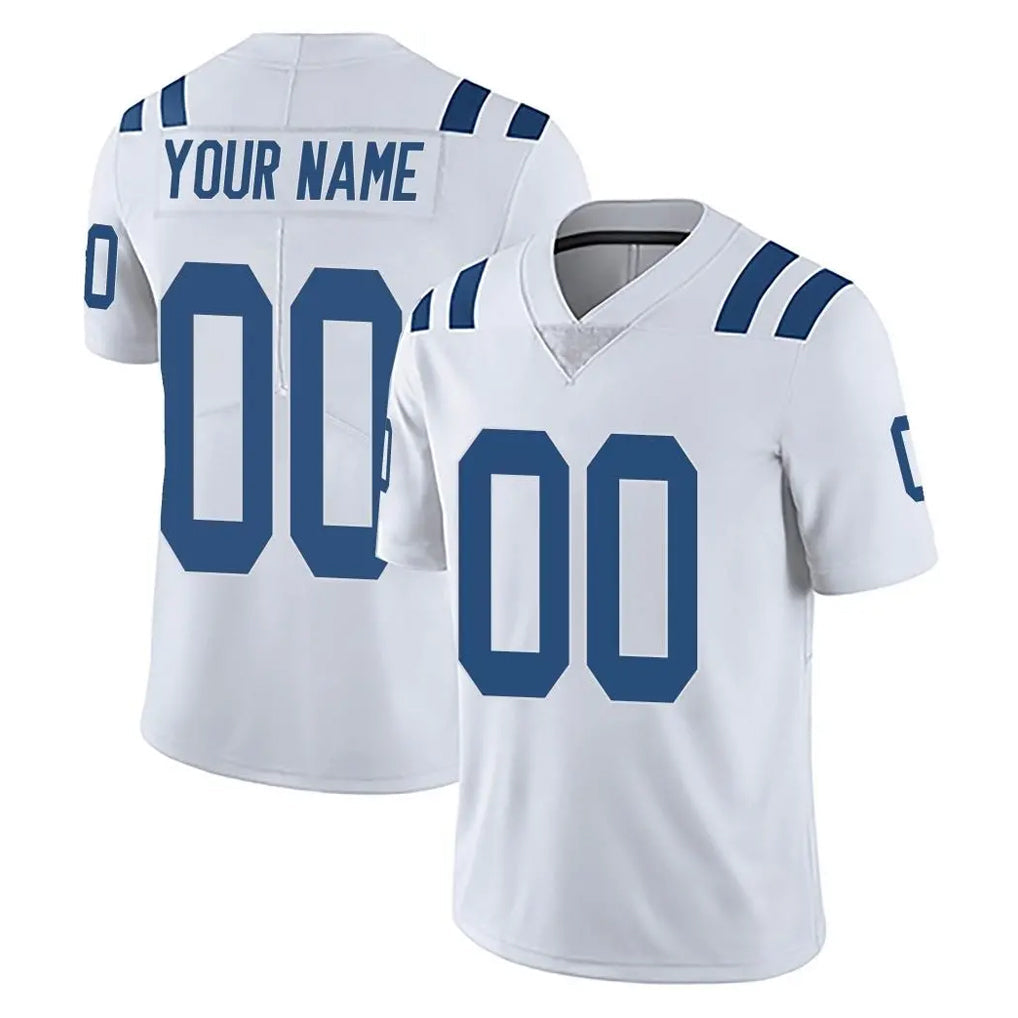 Pouc Custom IN.Colts White Limited Vapor Untouchable Home Game Any Name & Numbers Stitched Jerseys