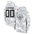 Pouc Custom J.Jaguars Arctic Camo Salute to Service Hoodies Limited Game Any Name & Numbers Stitched Jerseys