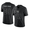 Pouc Custom J.Jaguars Black Reflective Limited Game Any Name & Numbers Stitched Jerseys