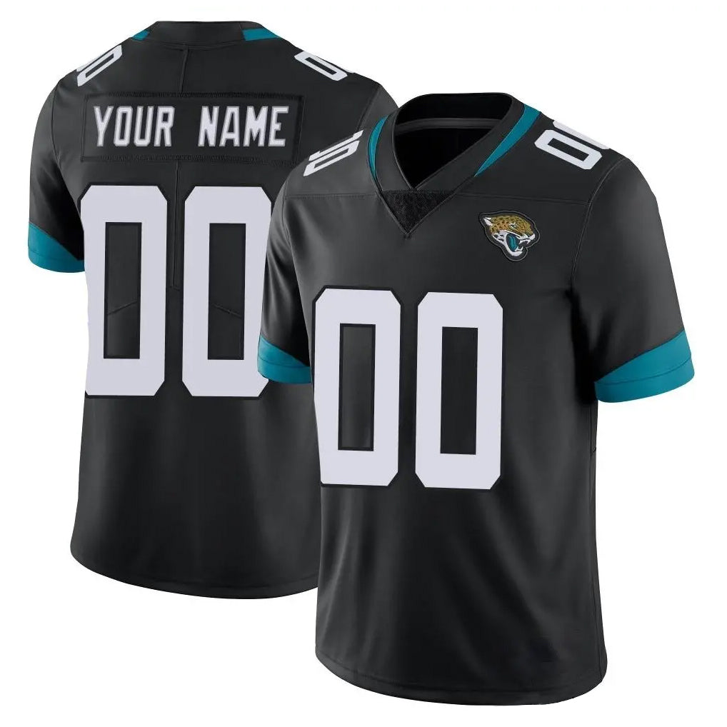 Pouc Custom J.Jaguars Black Vapor Untouchable Limited Home Game Any Name & Numbers Stitched Jerseys