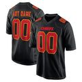 Pouc Custom KC.Chiefs Black Fashion Home Game Any Name & Numbers Stitched Jerseys