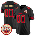 Pouc Custom KC.Chiefs Black Limited Vapor F.U.S.E. Home Game Any Name & Numbers Stitched Jerseys