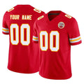 Pouc Custom KC.Chiefs Red Limited Vapor F.U.S.E. Home Game Any Name & Numbers Stitched Jerseys