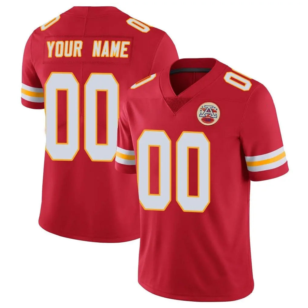 Pouc Custom KC.Chiefs Red Limited Vapor Untouchable Home Game Any Name & Numbers Stitched Jerseys