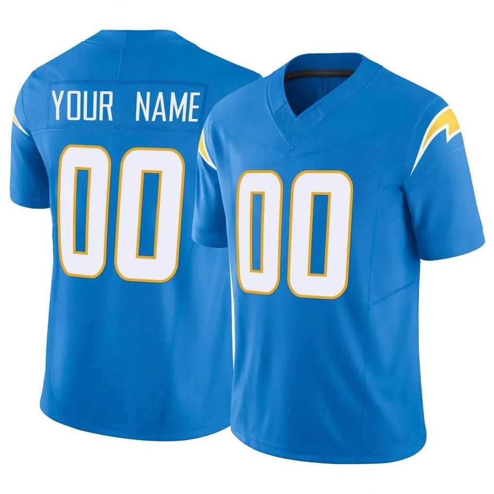Pouc Custom LA.Chargers Blue Limited Vapor F.U.S.E. Home Game Any Name & Numbers Stitched Jerseys