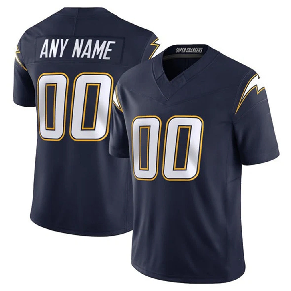 Pouc Custom LA.Chargers Navy Vapor F.U.S.E. Limited Home Game Any Name & Numbers Stitched Jerseys