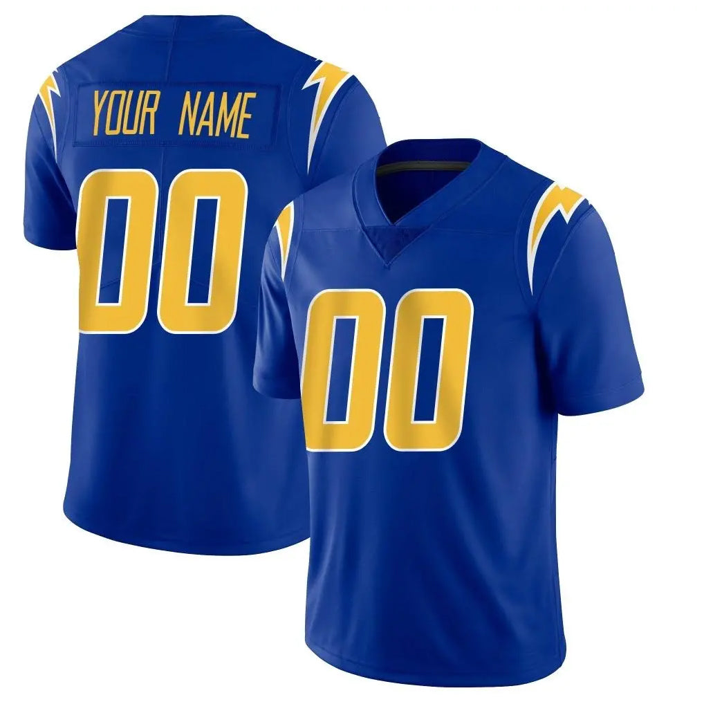 Pouc Custom LA.Chargers Royal Limited Vapor Home Game Any Name & Numbers Stitched Jerseys