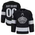 Pouc Custom LA.Kings Black Alternate Authentic Pro Jerseys