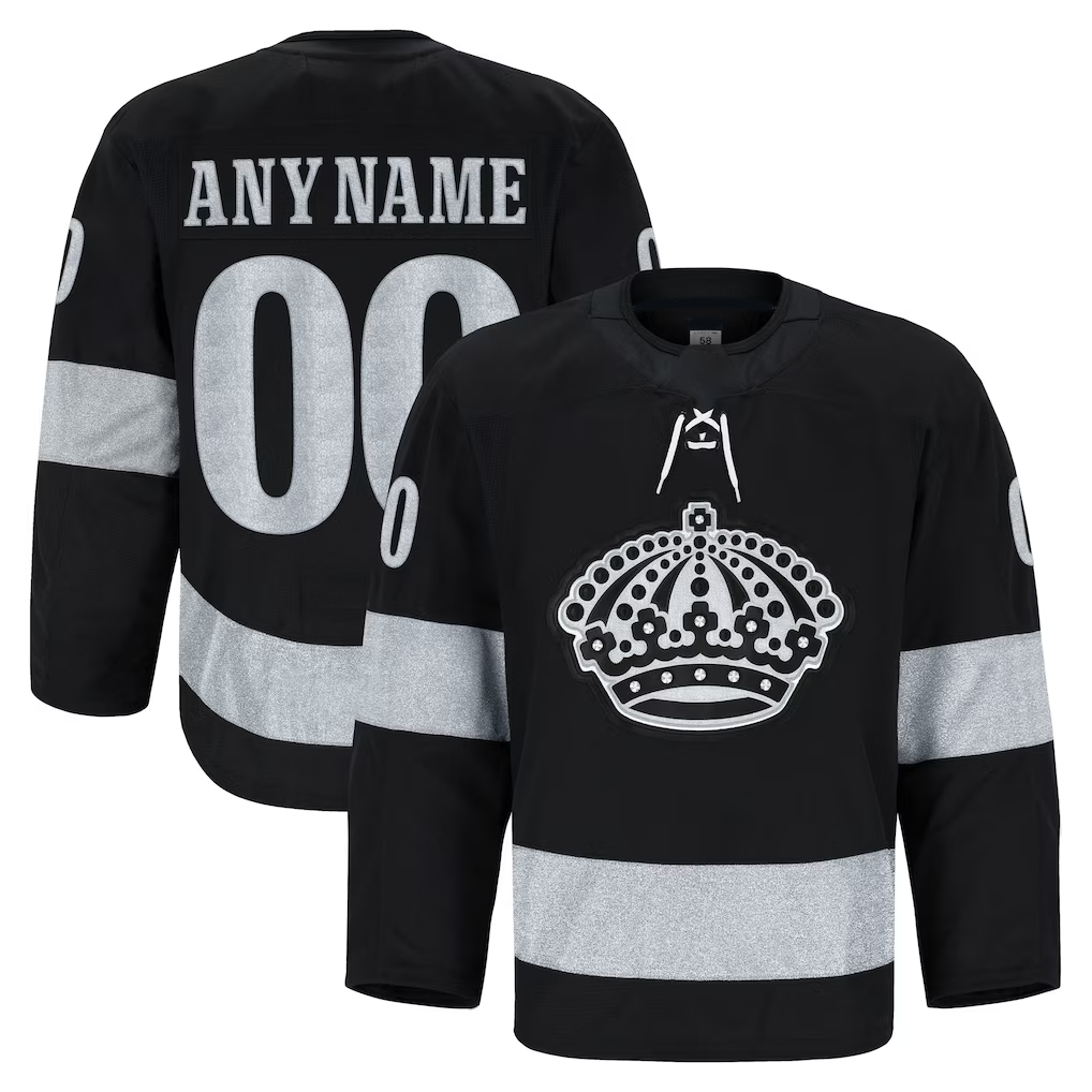 Pouc Custom LA.Kings Black Alternate Authentic Pro Jerseys