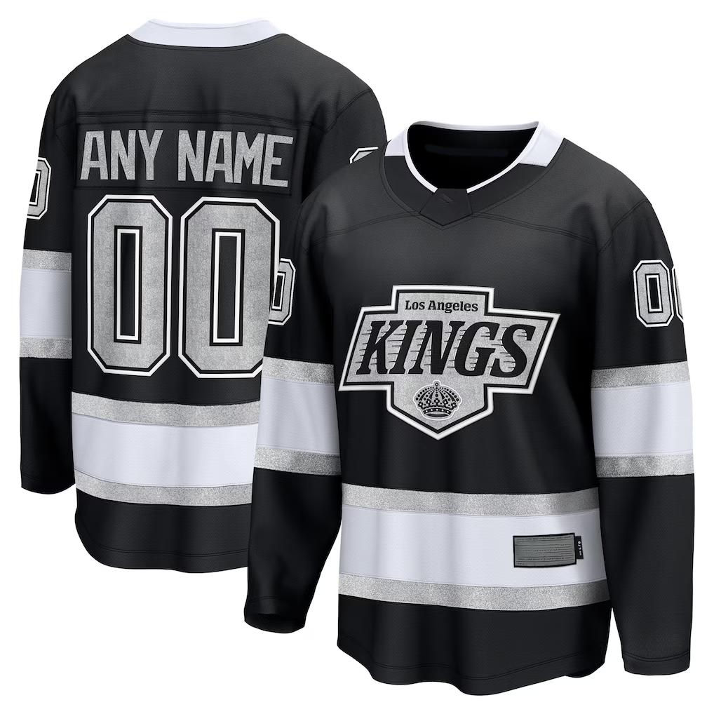 Pouc Custom LA.Kings Black Home Breakaway Jerseys